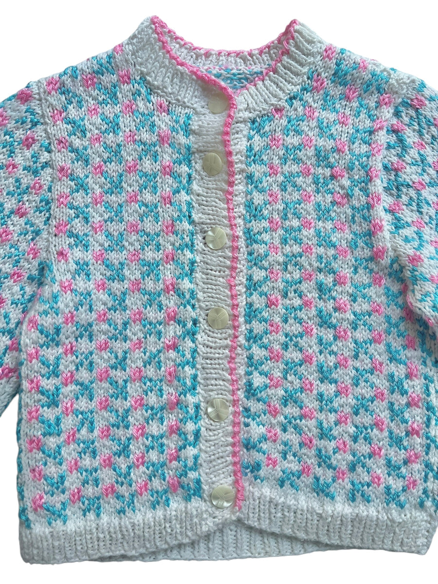 Gilet rose et bleu - 24 mois