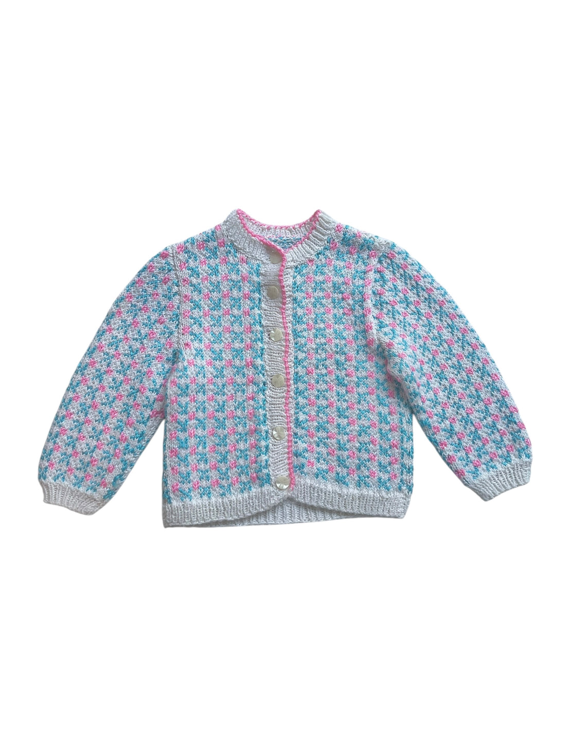 Gilet rose et bleu - 24 mois