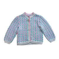 Gilet rose et bleu - 24 mois