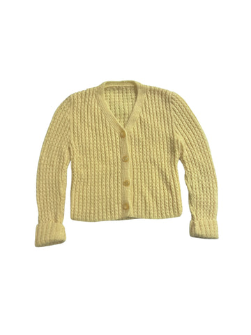 Gilet maille jaune - 3 ans