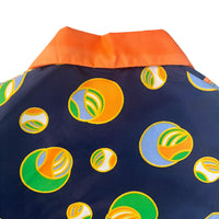 Blouse d'école boules orange - 5 ans