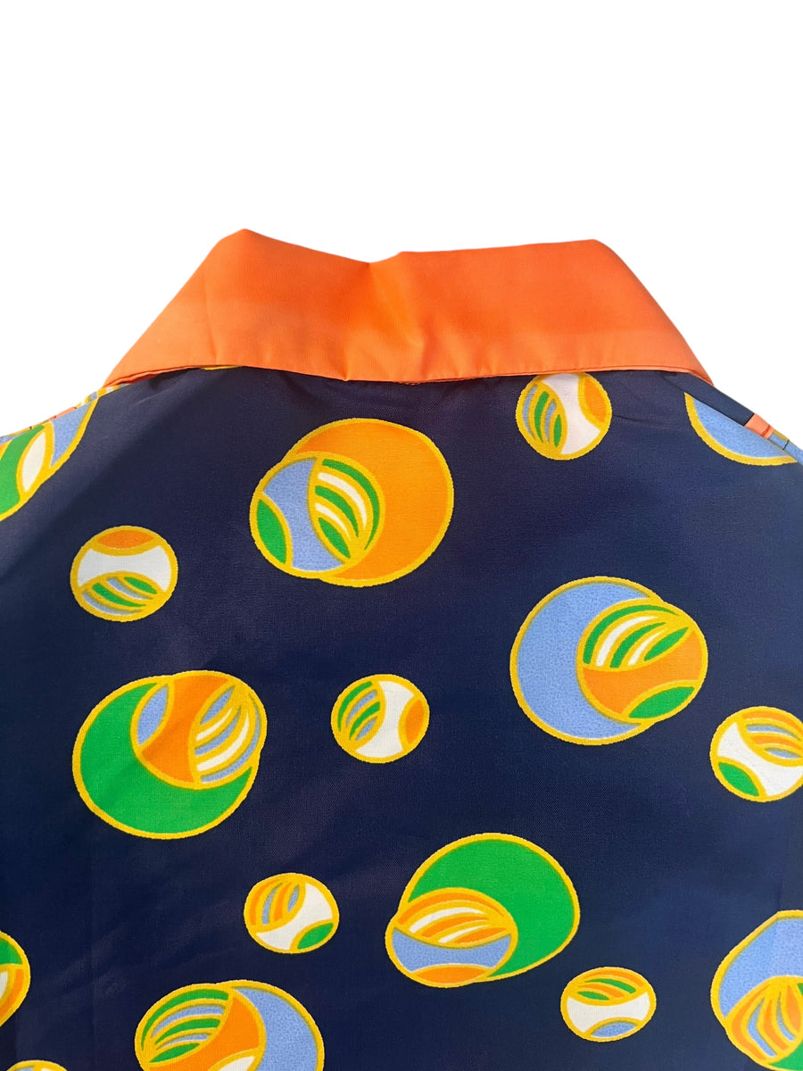 Blouse d'école boules orange - 5 ans