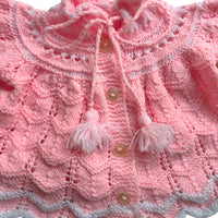 Gilet fantaisie rose - 3/6 mois