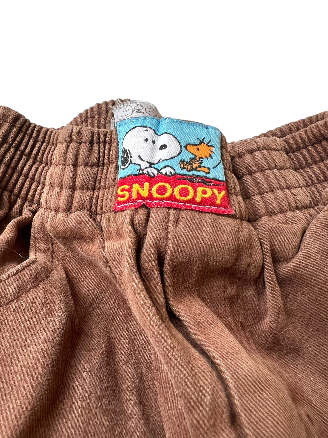 Pantalon toile coton marron Snoopy - 3 ans