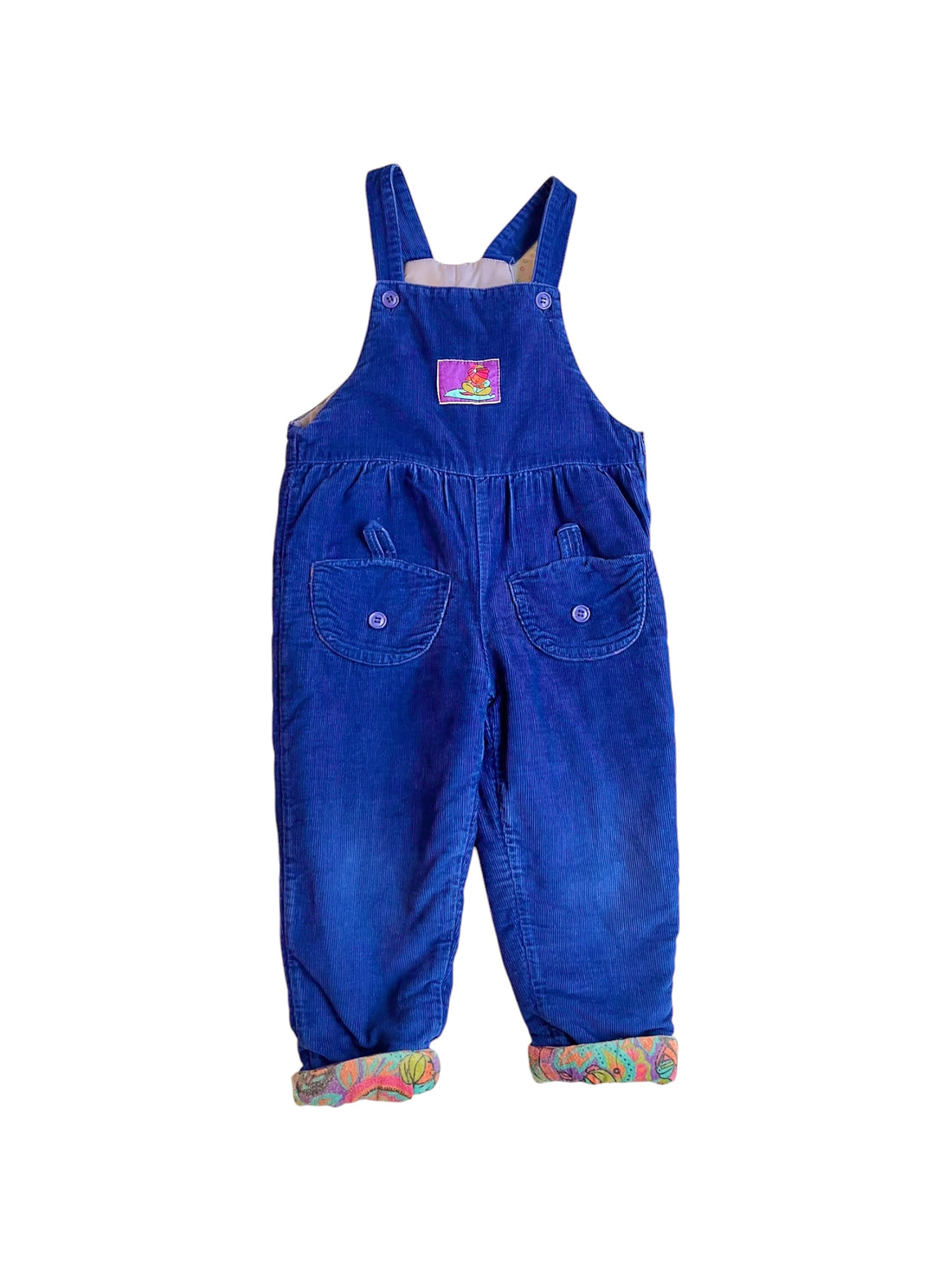 Salopette velours bleue - 3 ans