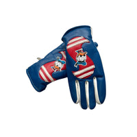 Gants similicuir Donald bleu - 8/10 ans