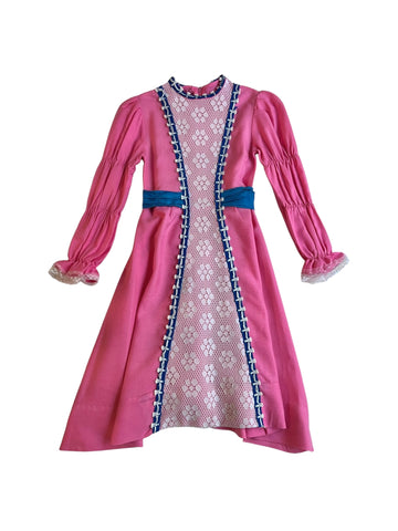 Robe traditionnelle rose - 6 ans