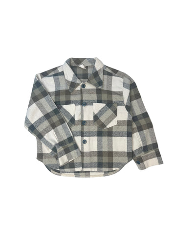 Chemise flanelle grise - 3 ans