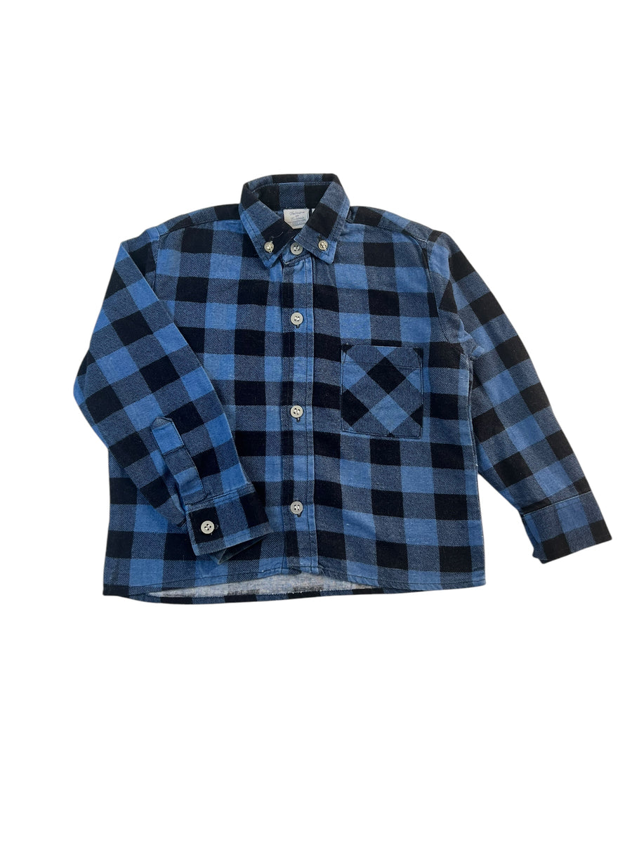 Chemise bucheron bleu noir - 3 ans