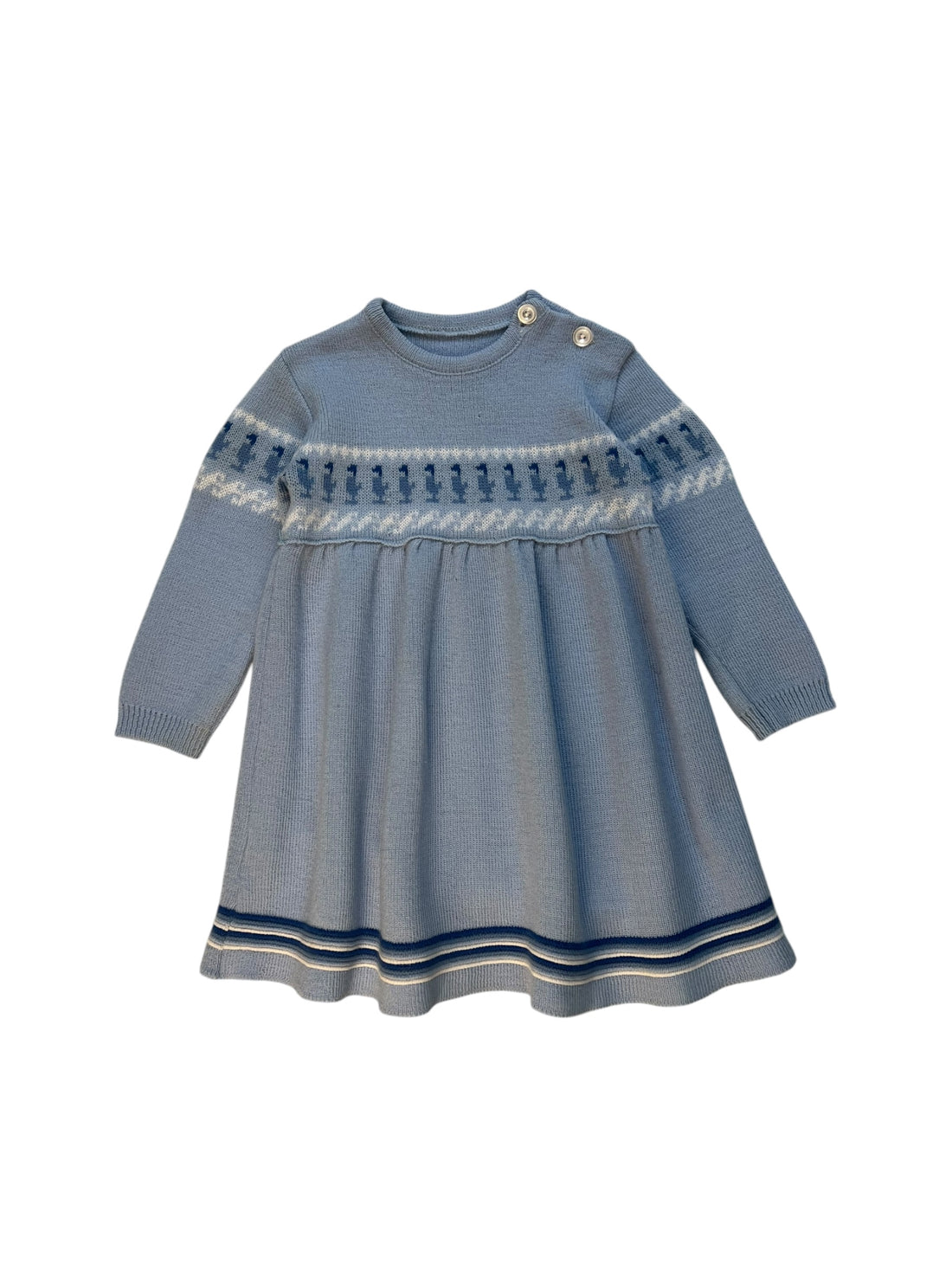 Robe tricot bleue - 18 mois