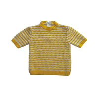 Pull manches courtes jaune - 6/9 mois