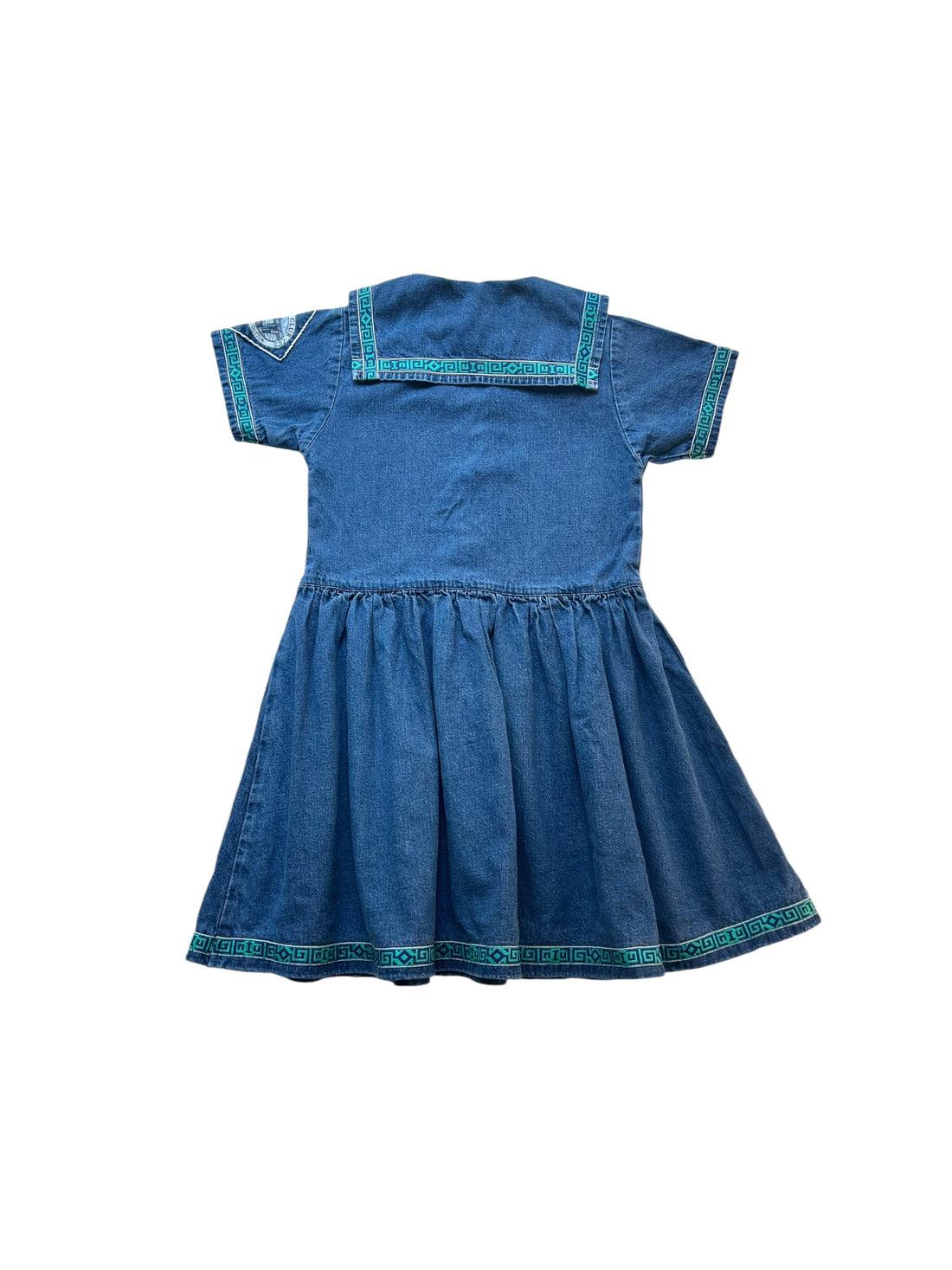 Robe jean col marin - 8 ans