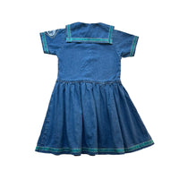 Robe jean col marin - 8 ans