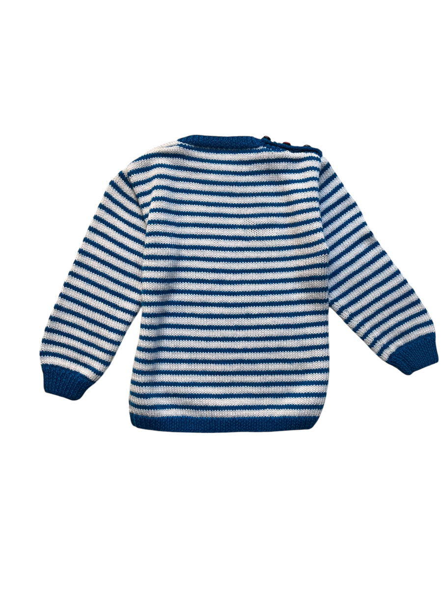 Pull rayé coccinelle - 4 ans