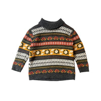 Pull jacquard col roulé - 3 ans