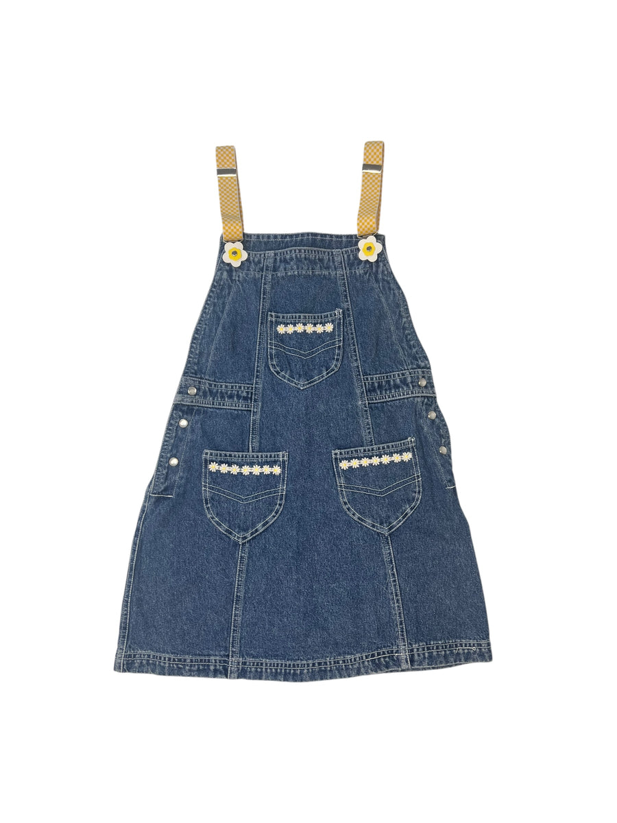 Robe jean pâquerettes - 8 ans