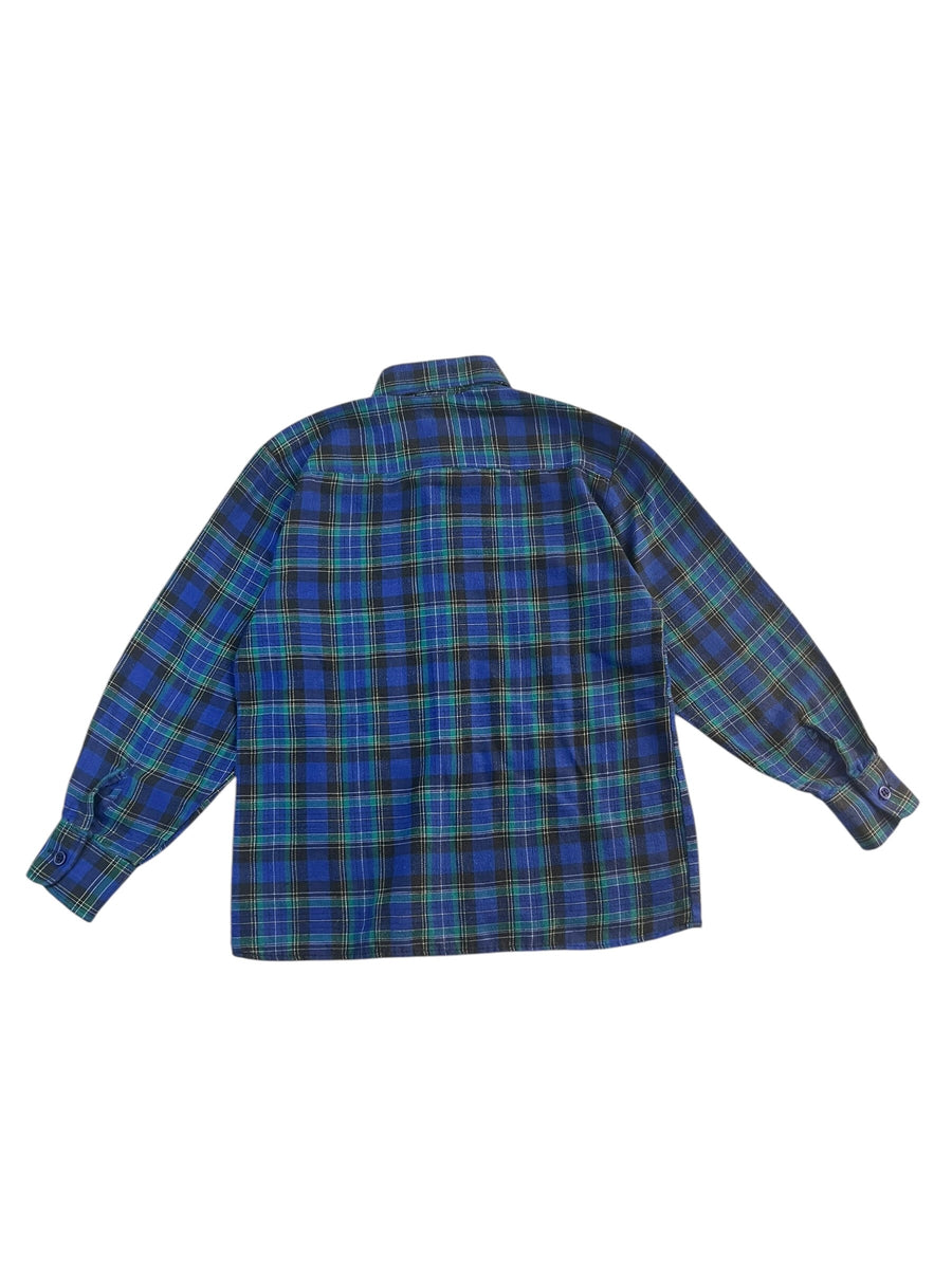 Chemise tartan bleue - 6 ans