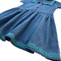 Robe jean col marin - 8 ans