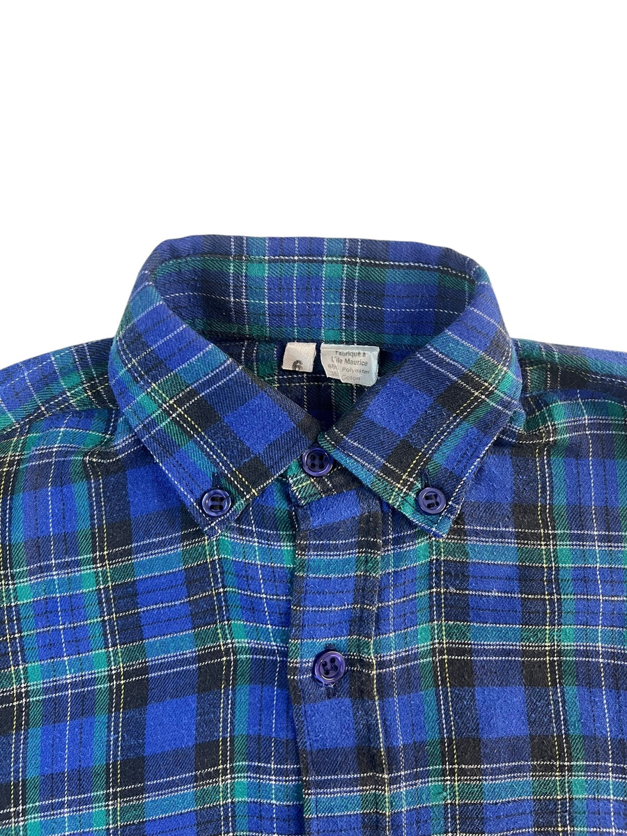 Chemise tartan bleue - 6 ans