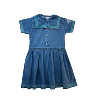 Robe jean col marin - 8 ans