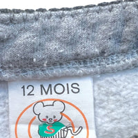 Sweat gris - 12 mois