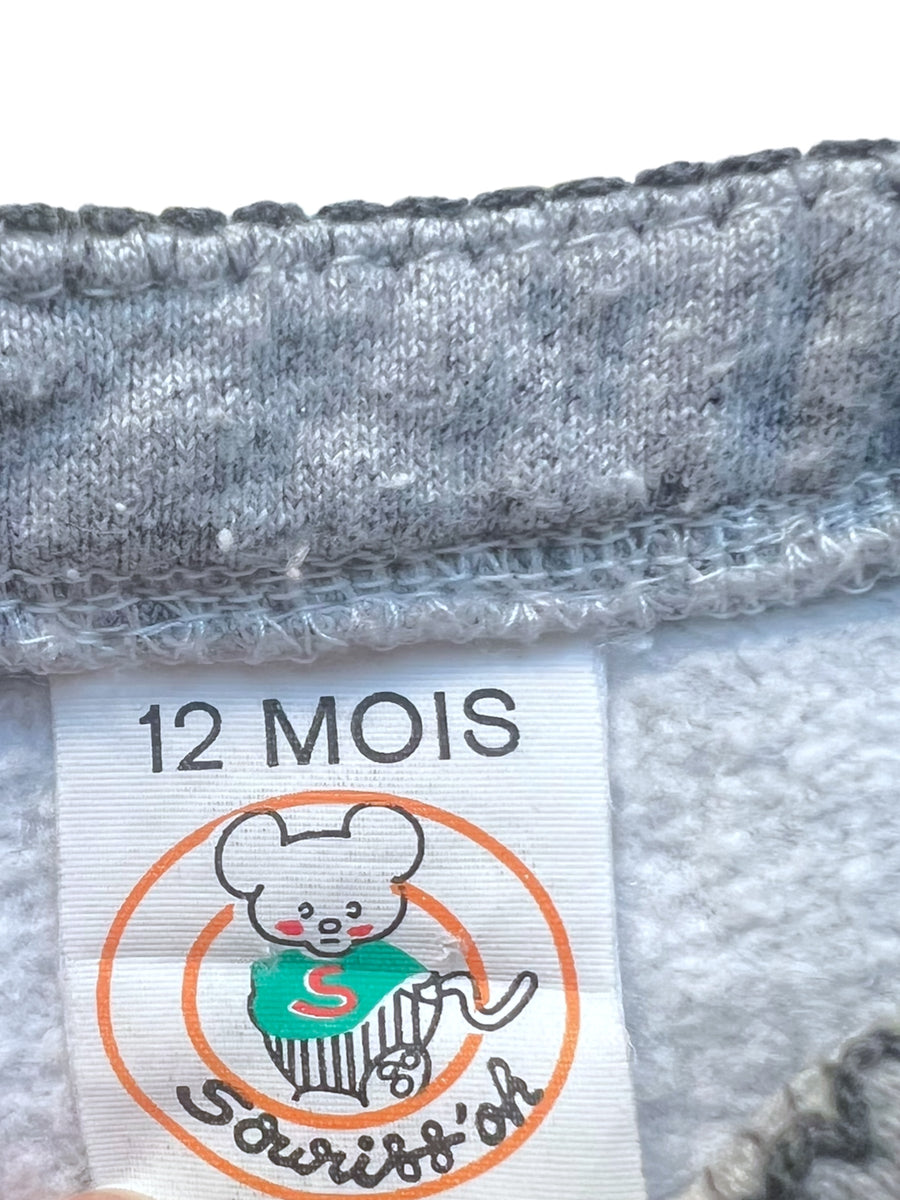 Sweat gris - 12 mois