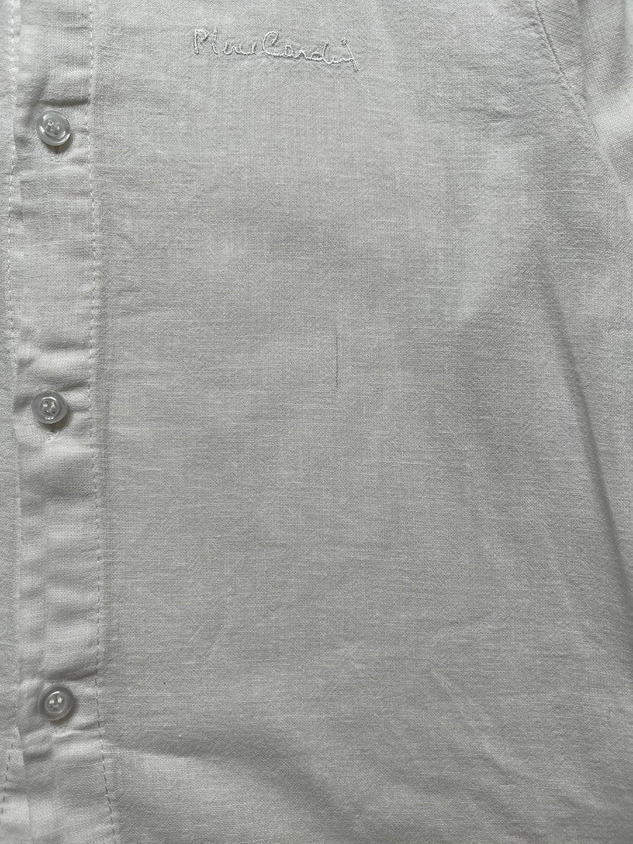 Chemise lin/coton blanche - 7 ans