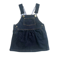 Robe salopette denim brut - 6 mois