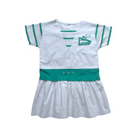 Robe marinière blanc & vert - 3 ans