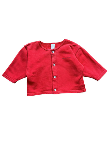 Gilet molleton rouge - 6 mois