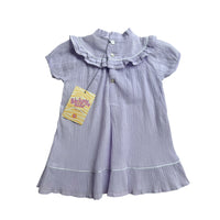 Robe plissée mauve - 12 mois