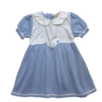 Robe tricot bleue – 12 mois