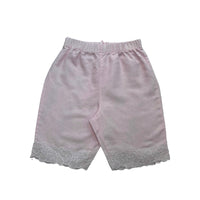 Pantalon lin et coton rose - 6/9 mois