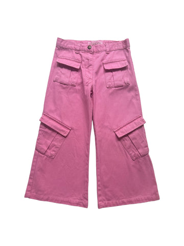 Pantalon denim rose - 3/4 ans