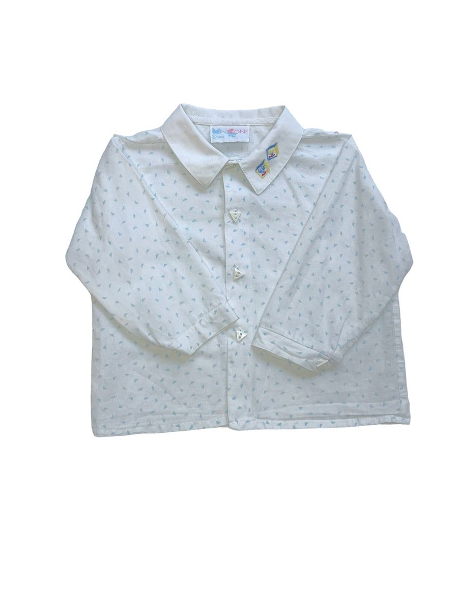 Chemise géométrique brodée – 12 mois