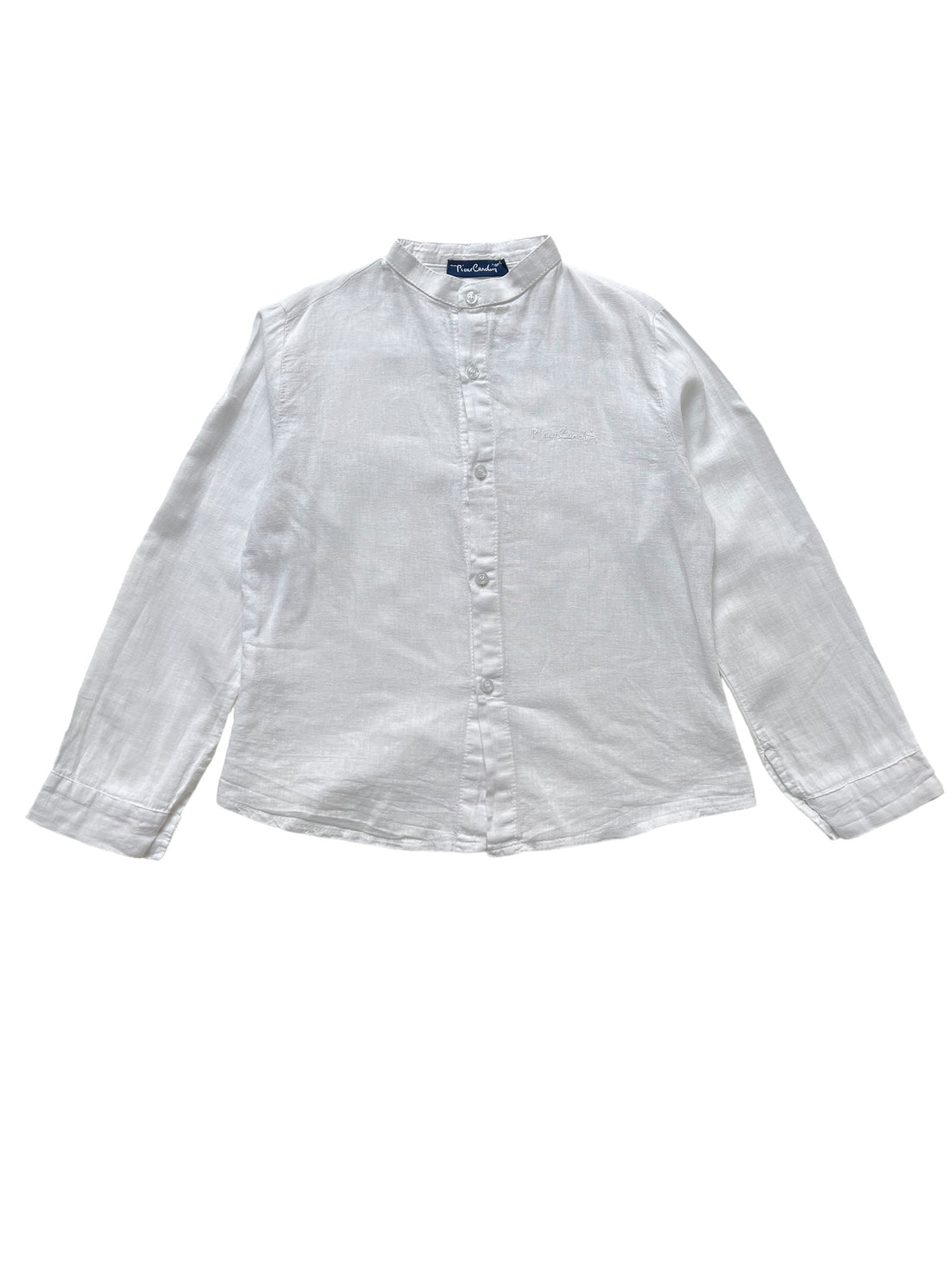 Chemise lin/coton blanche - 7 ans