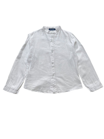 Chemise lin/coton blanche - 7 ans