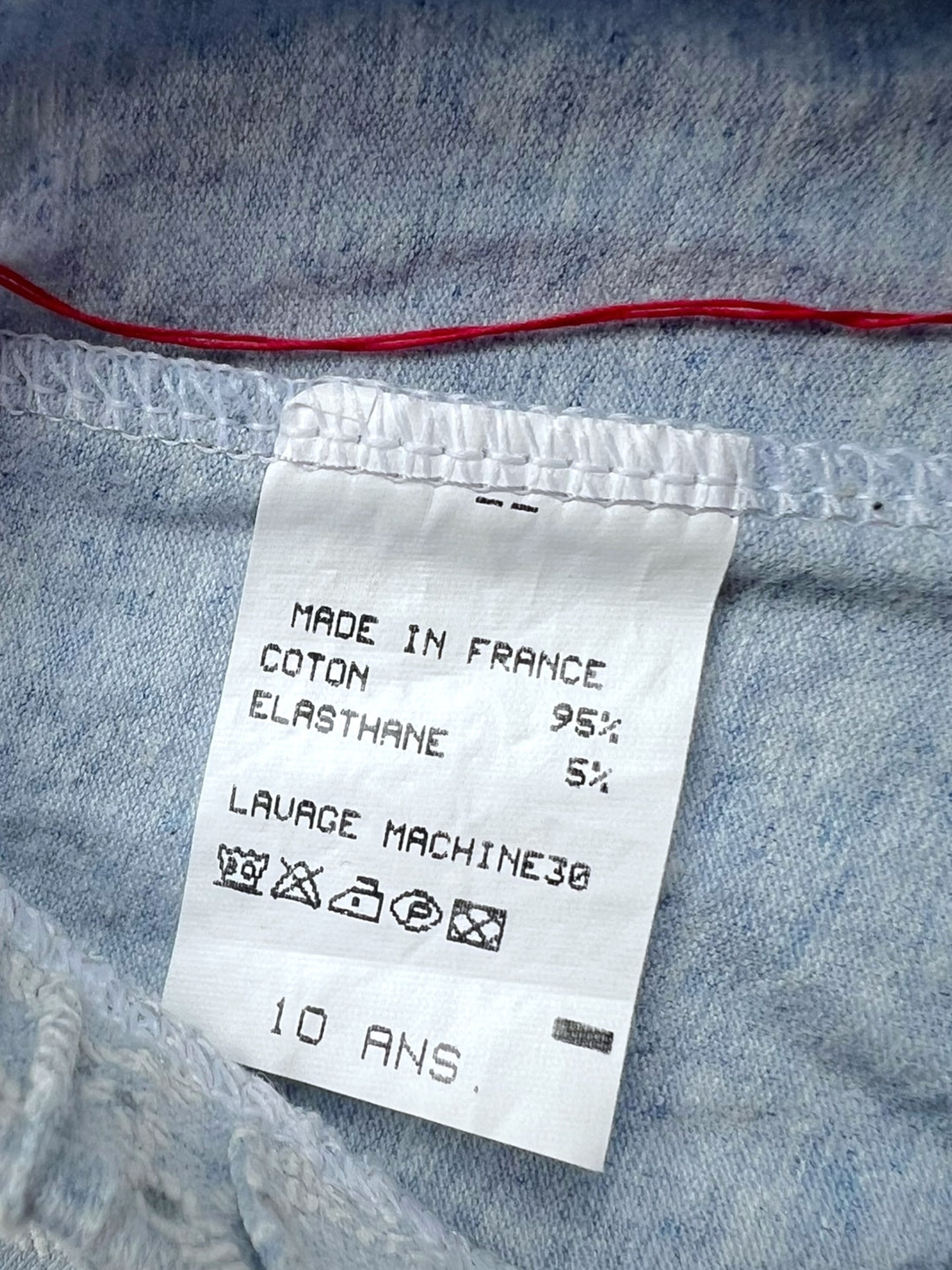 Pantalon imprimé bleu chiné - 6/7 ans