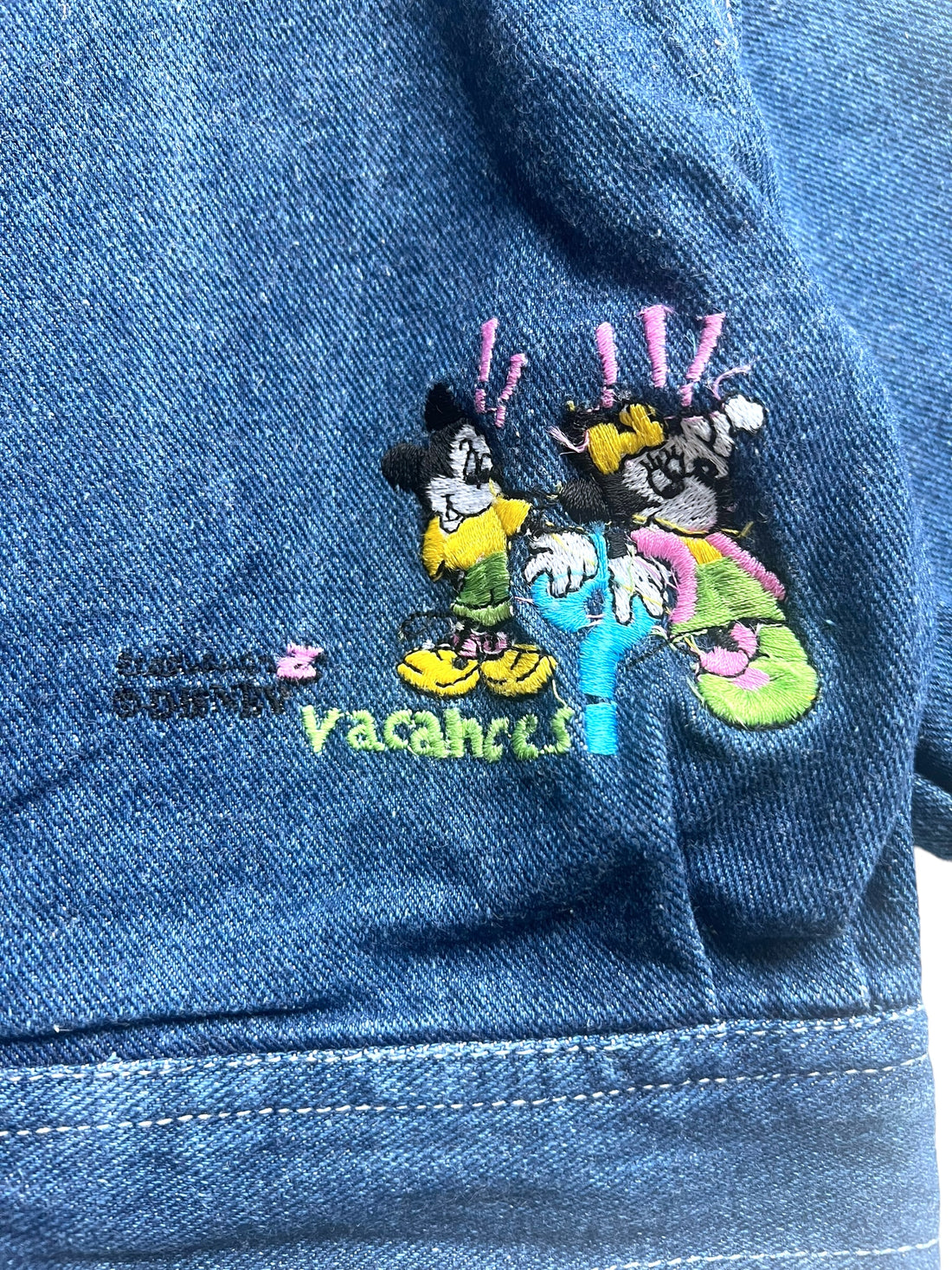 Veste en jean zippée Mickey - 6 mois