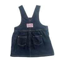 Robe salopette denim brut - 6 mois