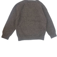 Pull col V laine gris - 4 ans