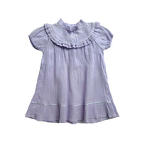 Robe plissée mauve - 12 mois