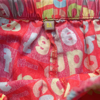 Short de pyjama alphabet rouge - 8 ans