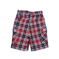 Short carreaux taille haute - 6/7 ans