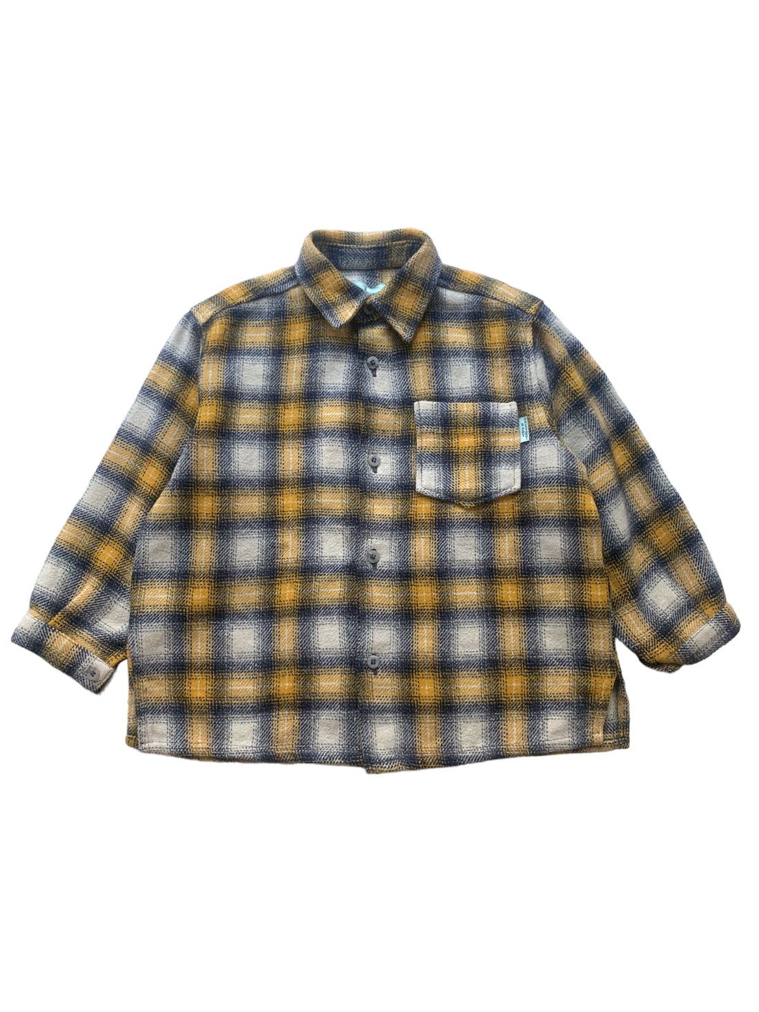 Chemise à carreaux jaune - 5 ans