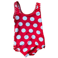 Maillot de bain pois rouge - 12 mois