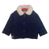 Veste en bouclette marine - 6 mois