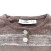 Pull montagnard beige foncé - 9 mois