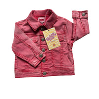 Veste jean rouge - 6 mois