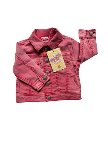 Veste jean rouge - 6 mois